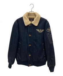 VANSON（バンソン）の古着「裏ボアジャケット」｜インディゴ