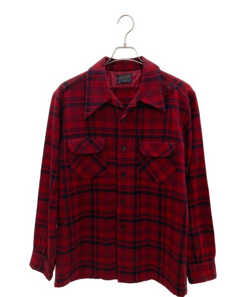 PENDLETON（ペンドルトン）PENDLETON (ペンドルトン) 70sウールシャツ レッド サイズ:XLの古着・服飾アイテム