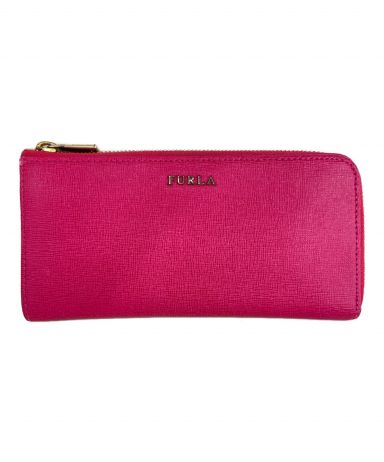 【中古・古着通販】FURLA (フルラ) 長財布 ショッキングピンク