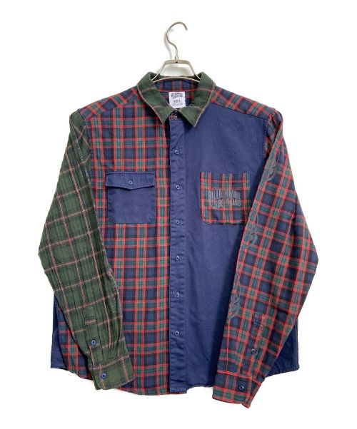 BILLIONAIRE BOYS CLUB（ビリオネアボーイズクラブ）BILLIONAIRE BOYS CLUB (ビリオネアボーイズクラブ) CUT & SEW CHECK SHIRT マルチカラー サイズ:Lの古着・服飾アイテム