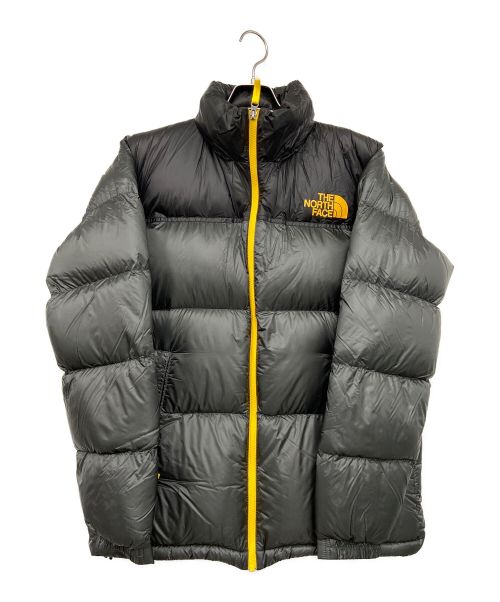 THE NORTH FACE（ザ ノース フェイス）THE NORTH FACE (ザ ノース フェイス) ダウンジャケット ブラック×イエロー サイズ:表記無しの古着・服飾アイテム