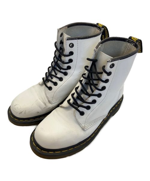 Dr.Martens（ドクターマーチン）Dr.Martens (ドクターマーチン) 8ホールブーツ ホワイト サイズ:25.5の古着・服飾アイテム