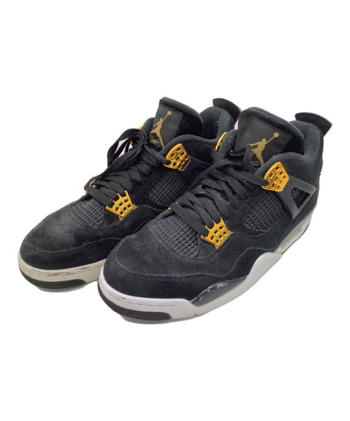 NIKE（ナイキ）NIKE (ナイキ) AIR JORDAN4 ブラック×ゴールド×ホワイト サイズ:28.5の古着・服飾アイテム