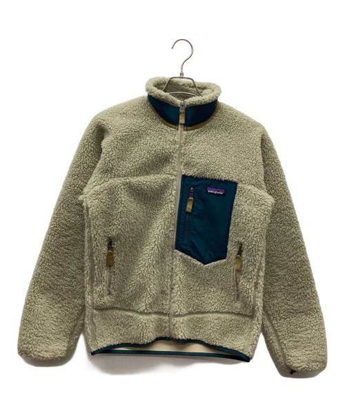 Patagonia（パタゴニア）Patagonia (パタゴニア) レトロXジャケット ベージュ×グリーン サイズ:XSの古着・服飾アイテム