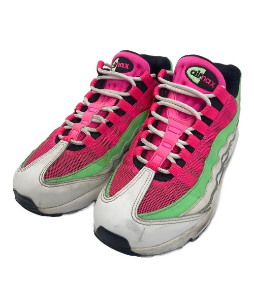 NIKE（ナイキ）NIKE (ナイキ) GIRLS WMNS AIR MAX 95 ピンク×ホワイト サイズ:24の古着・服飾アイテム