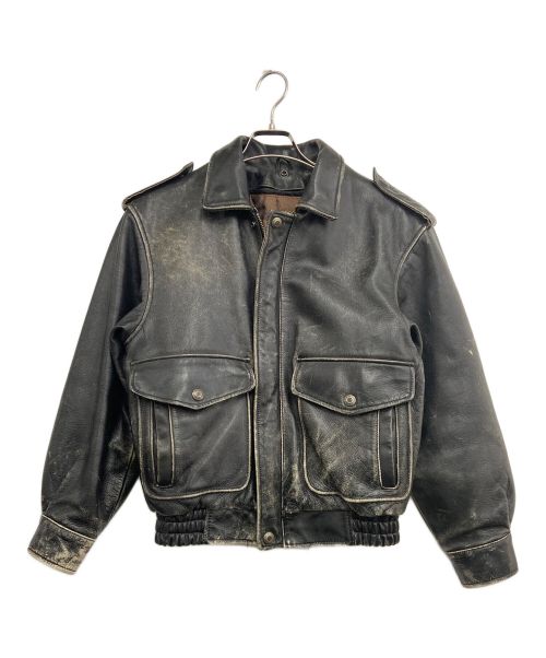 HARLEY-DAVIDSON（ハーレーダビッドソン）HARLEY-DAVIDSON (ハーレーダビッドソン) レザージャケット ブラック サイズ:36の古着・服飾アイテム