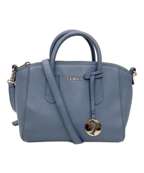 FURLA（フルラ）FURLA (フルラ) ショルダーバッグ ブルー×グレーの古着・服飾アイテム