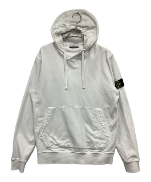 STONE ISLAND（ストーンアイランド）STONE ISLAND (ストーンアイランド) ガーメントダイコットンプルオーバースウェットフーディー ホワイト サイズ:XLの古着・服飾アイテム