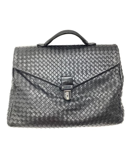 BOTTEGA VENETA（ボッテガベネタ）BOTTEGA VENETA (ボッテガベネタ) ブリーフケース ブラックの古着・服飾アイテム