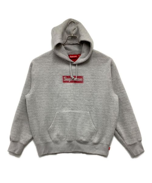 SUPREME（シュプリーム）SUPREME (シュプリーム) プルオーバーパーカー ライトグレー×レッド サイズ:Sの古着・服飾アイテム