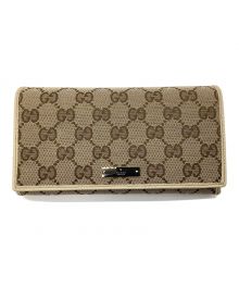 GUCCI（グッチ）の古着「長財布」｜ベージュ×ホワイト