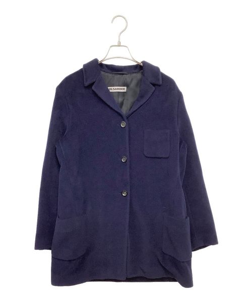 JIL SANDER（ジルサンダー）JIL SANDER (ジルサンダー) ウールコート ネイビー サイズ:38の古着・服飾アイテム