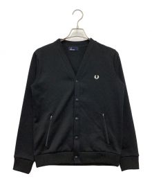 FRED PERRY（フレッドペリー）の古着「ジャージカーデイガン」｜ブラック