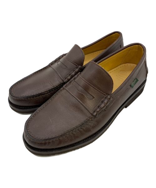 PARABOOT（パラブーツ）PARABOOT (パラブーツ) Veritable Mocassin Cousu Main コインローファー ブラウン サイズ:6 1/2の古着・服飾アイテム