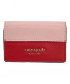 Kate Spadeケイトスペード）の古着「3つ折り財布」｜レッド×ピンク