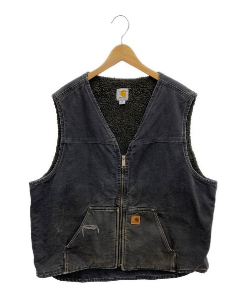 CarHartt（カーハート）CarHartt (カーハート) 裏ボアベスト グレー サイズ:2XLの古着・服飾アイテム