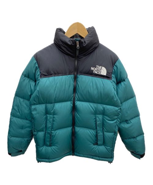 THE NORTH FACE（ザ ノース フェイス）THE NORTH FACE (ザ ノース フェイス) NUPTSE JACKET(ヌプシジャケット) ブラック×グリーン サイズ:Sの古着・服飾アイテム