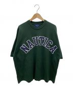 NAUTICAノーティカ）の古着「Arch Logo S/S Tee」｜グリーン