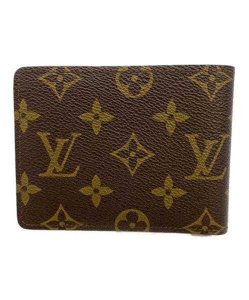 LOUIS VUITTON（ルイ ヴィトン）LOUIS VUITTON (ルイ ヴィトン) ポルトフォイユ ミュルティプル 2つ折り財布 ブラウンの古着・服飾アイテム