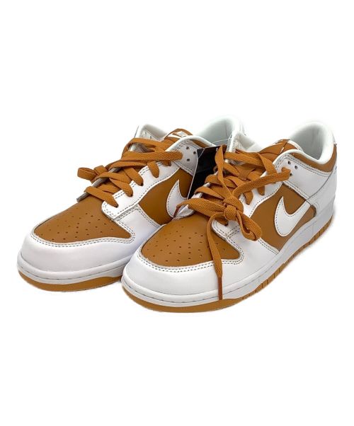 NIKE（ナイキ）NIKE (ナイキ) NIKE DUNK LOW QS “Reverse Curry” ホワイト×ブラウン サイズ:27cm 未使用品の古着・服飾アイテム