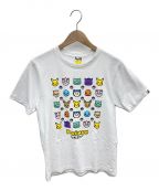 A BATHING APE×pokemonアベイシングエイプ×ポケモン）の古着「ベイビーマイロ コラボTシャツ」｜ホワイト