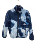 THE NORTH FACE×SUPREMEザ ノース フェイス×シュプリーム）の古着「Bleached Denim Print Fleece jacket」｜ブルー×ネイビー