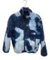 THE NORTH FACE（ザ ノース フェイス）の古着「Bleached Denim Print Fleece jacket」｜ブルー×ネイビー