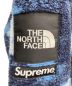 中古・古着 THE NORTH FACE (ザ ノース フェイス) SUPREME (シュプリーム) Bleached Denim Print Fleece jacket ブルー×ネイビー サイズ:S：34800円