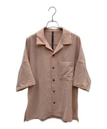 KAZUYUKI KUMAGAI ATTACHMENT（カズユキクマガイ アタッチメント）の古着「Savanna Poplin Drop Shoulder S/S Shirt」｜ピンク