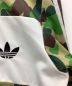 中古・古着 adidas (アディダス) A BATHING APE (アベイシングエイプ) トラックジャケット グリーン×ホワイト サイズ:L：19800円