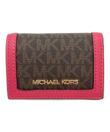 MICHAEL KORS（マイケルコース）の古着「3つ折り財布」｜ブラウン×ピンク