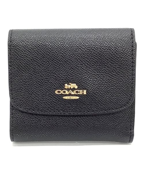 COACH（コーチ）COACH (コーチ) 3つ折り財布 ブラックの古着・服飾アイテム