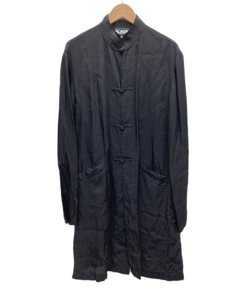 BLACK COMME des GARCONS（ブラック コムデギャルソン）BLACK COMME des GARCONS (ブラック コムデギャルソン) チャイナシャツ ブラック サイズ:XLの古着・服飾アイテム