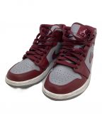 NIKEナイキ）の古着「Air Jordan 1 Mid」｜グレー×ワインレッド