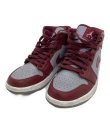 NIKE（ナイキ）の古着「Air Jordan 1 Mid」｜グレー×ワインレッド