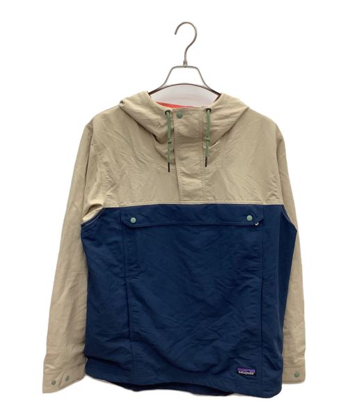 Patagonia（パタゴニア）Patagonia (パタゴニア) ナイロンアノラックパーカー ネイビー×ベージュ サイズ:M 未使用品の古着・服飾アイテム