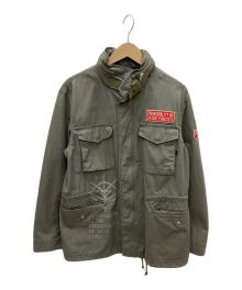 ALPHA INDUSTRIES×STRICT-G（アルファインダストリーズ×ストリクトジー）の古着「M-65 フィールドジャケット 機動戦士ガンダム ランバ・ラル隊モデル」｜オリーブ