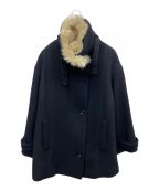 RIM.ARKリムアーク）の古着「High stand collar fur CT」｜ブラック