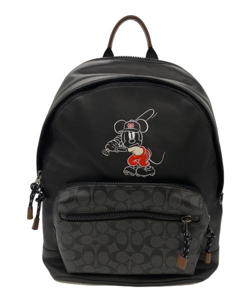 COACH（コーチ）COACH (コーチ) DISNEY (ディズニー) リュック ブラック×グレーの古着・服飾アイテム