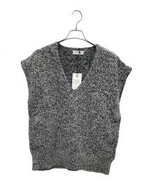 RIM.ARK（リムアーク）の古着「Melange knit vest」｜ホワイト×ブラック