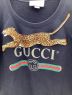 中古・古着 GUCCI (グッチ) ジャガーロゴスウェット ブラック×イエロー サイズ:M：30000円