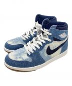 NIKEナイキ）の古着「AIR JORDAN 1 RETRO HIGH OG Denim」｜インディゴ×ホワイト