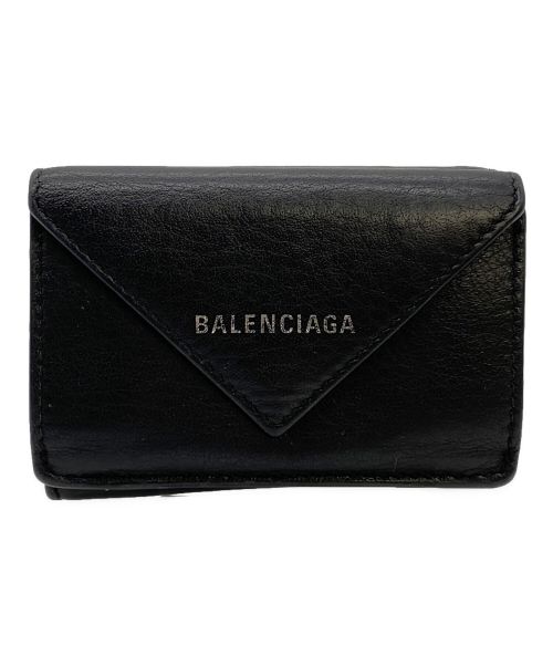 BALENCIAGA（バレンシアガ）BALENCIAGA (バレンシアガ) ペーパー ミニウォレット グリーンの古着・服飾アイテム