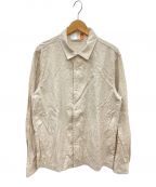 KITHキス）の古着「Paisley Jacquard Thompson Camp Collar Shirt」｜ベージュ