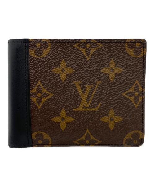 LOUIS VUITTON（ルイ ヴィトン）LOUIS VUITTON (ルイ ヴィトン) 2つ折り財布 モノグラム マカサー ブラウン×ブラックの古着・服飾アイテム