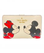 Kate Spade×DISNEYケイトスペード×ディズニー）の古着「財布」｜ベージュ×ブラック