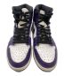 中古・古着 NIKE (ナイキ) Air Jordan 1 Retro High ホワイト×パープル サイズ:cm 26.5：14000円