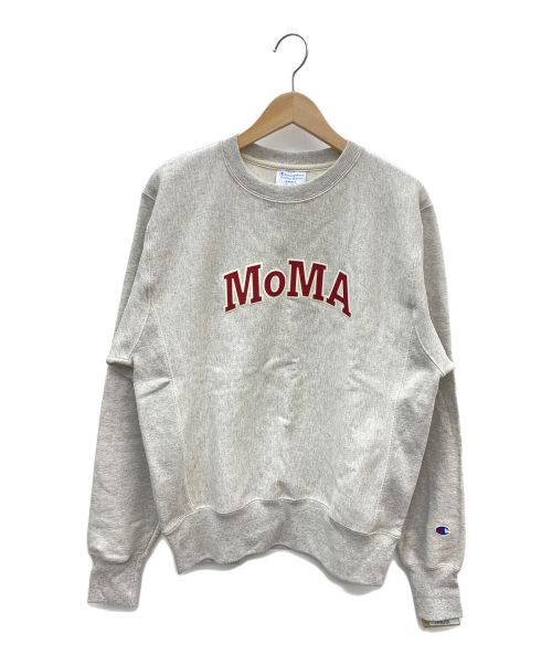 Champion（チャンピオン）Champion (チャンピオン) MoMA (モマ) REVERSE WEAVE SWEAT グレー×レッド サイズ:SMALL 未使用品の古着・服飾アイテム