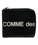 COMME des GARCONSコムデギャルソン）の古着「HUGE LOGO ミニ財布」｜ブラック×ホワイト