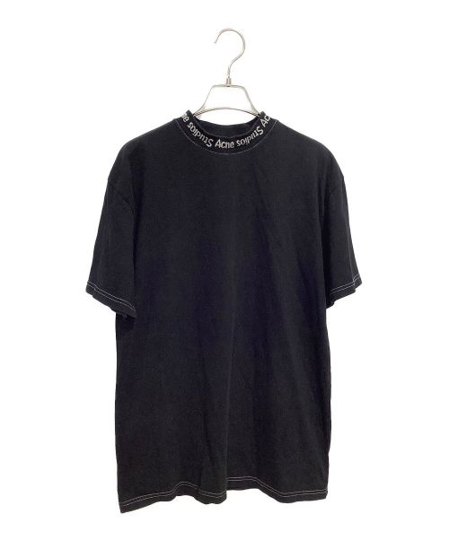 Acne studios（アクネ ストゥディオス）Acne studios (アクネ ストゥディオス) ACNE STUDIOS リブロゴTシャツ ブラック サイズ:XSの古着・服飾アイテム